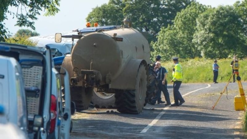 The scene of a fatal crash in Co Cork. Photograph: Michael Mac Sweeney/Provision