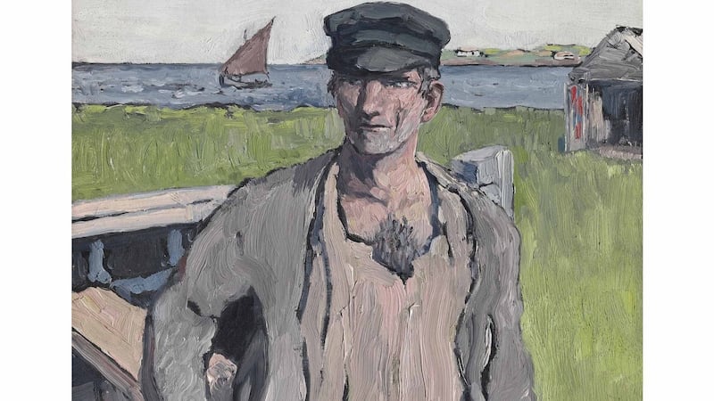 Detail from The Boat Builder by Jack B Yeats is estimated at  £300,000-£500,000