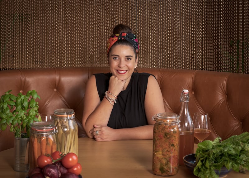 Erica Drum, demo chef and festival host. Photograph: Ruth Calder-Potts