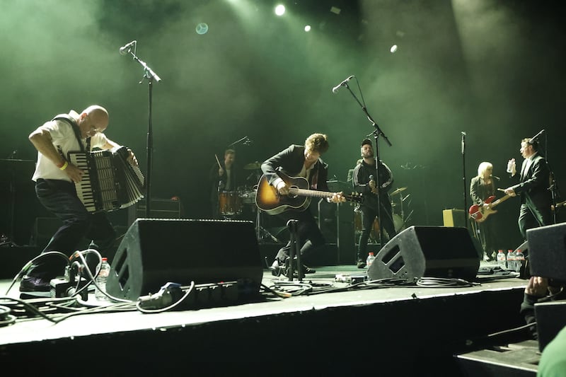  The Pogues on stage. Photograph: Nick Bradshaw