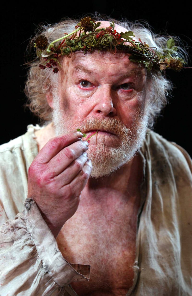 Timothy West as King Lear during a Touring Theatre production of William Shakespeare's King Lear. Photograph: Andy Butterton/PA