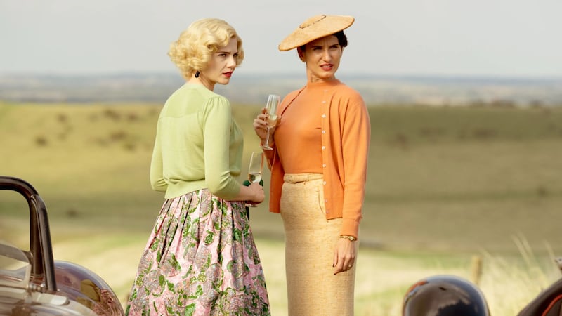 Lucy Boynton and Bessie Carter in A Cruel Love: The Ruth Ellis Story. Photograph: ITV