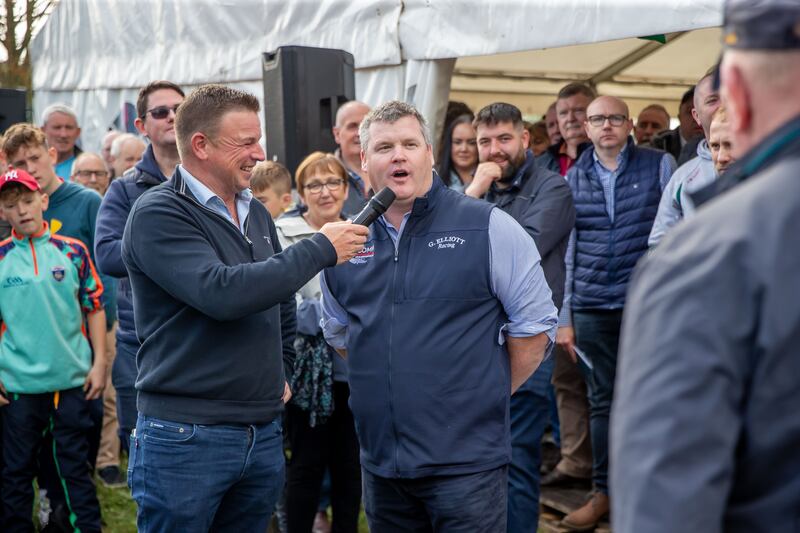 Gordon Elliott is interviewed at his Cullentra House Stables, Longwood, Co Meath. Having passed a ‘century’ of winners in Ireland this season, he has runners in all seven races at Down Royal again on Saturday. Photograph: Morgan Treacy/Inpho 