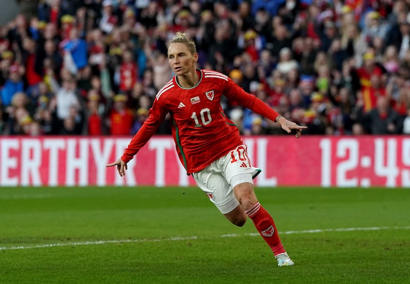 Jess Fishlock: the experienced Wales striker will pose a big danger for Ireland. Photograph: Nick Potts.