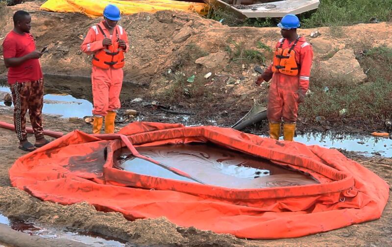 The spill at a Shell facility in Nigeria has upended livelihoods in the fishing and farming communities of part of the Niger Delta. Photograph: AP