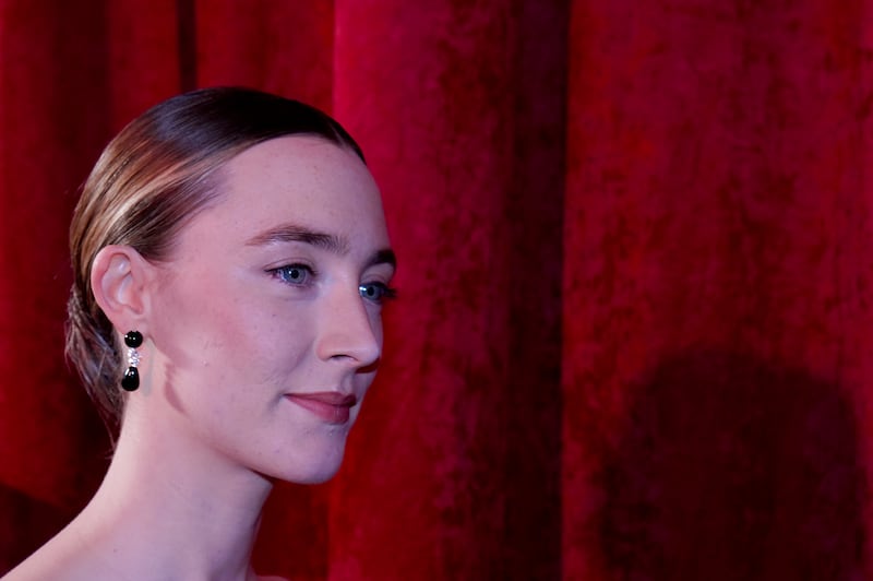 Saoirse Ronan at the IFTA awards in Dublin on Friday. Photograph: Brian Lawless/PA Wire 	