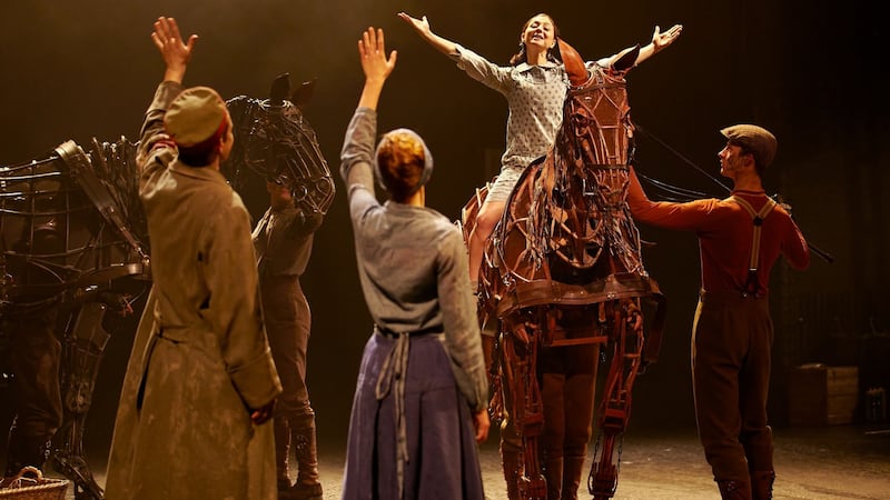 A scene from War Horse which is based on the book by Michael Morpurgo