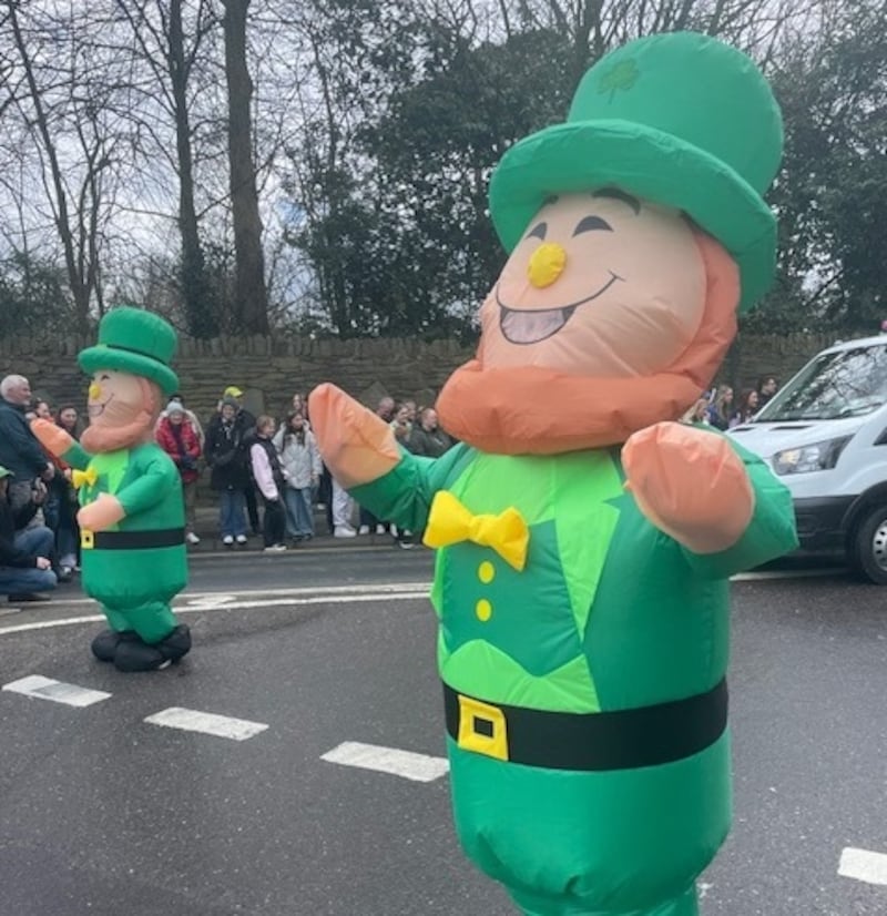 A large crowd turned out in Killarney for the Co Kerry town's St Patrick's Day parade. Photograph: Anne Lucey