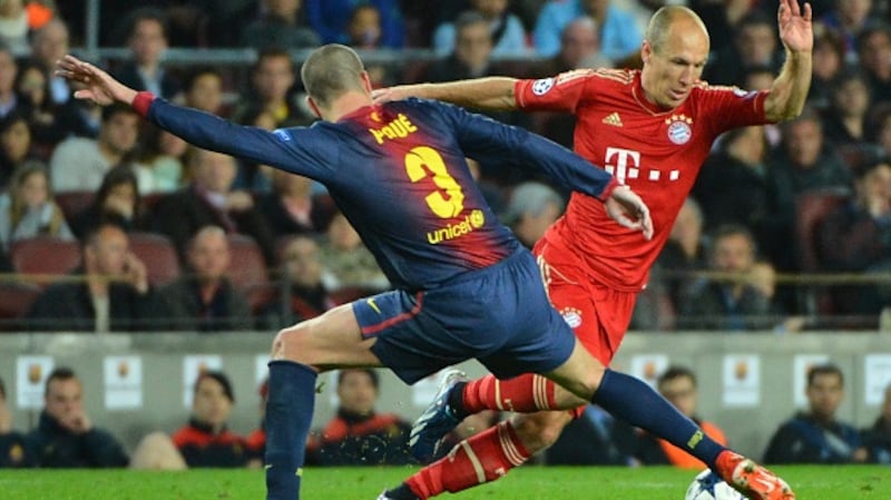 Barcelona’s last home defeat in the Champions League was to Bayern Munich in May 2013. Photograph: Getty Images