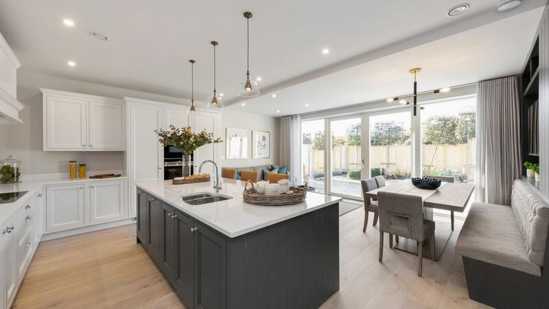 Open-plan kitchen.