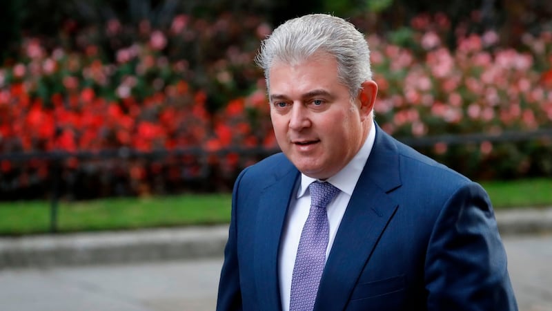 The UK’s Northern Ireland secretary Brandon Lewis. Photograph: Tolga Akmen/AFP via Getty Images