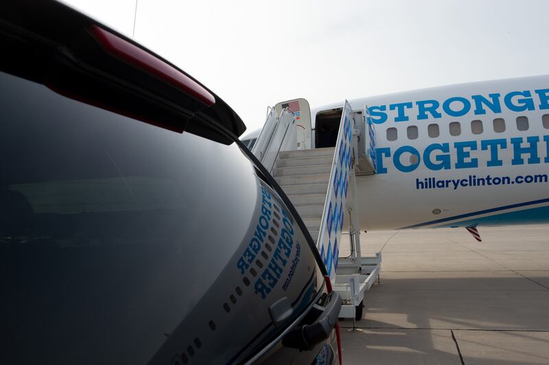 Campaign trail: Hillary Clinton’s office suggested cobbling together Nanette Burstein’s footage as an insider’s account of what went wrong.  The film-maker demurred. Photograph: Barbara Kinney/Sky