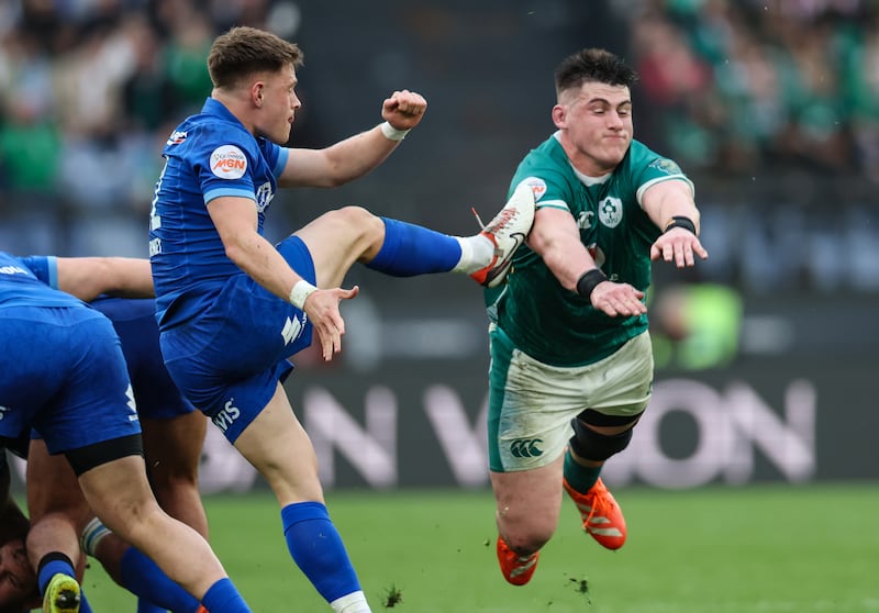 Dan Sheehan: Ireland's outstanding hooker is one of the pillars around which a new-look team can be constructed. Photograph: Billy Stickland/Inpho 