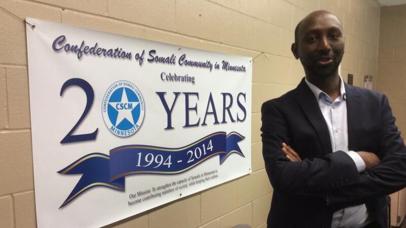 Mohamud Noor, executive director of the Confederation of Somali Community in Minnesota, based in the Cedar-Riverside neighbourhood of Minneapolis, better known as “Little Mo”. Photograph: Simon Carswell