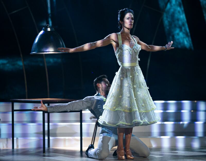 Television presenter Glenda Gilson and Robert Rowinski. Photograph: Kyran O’Brien