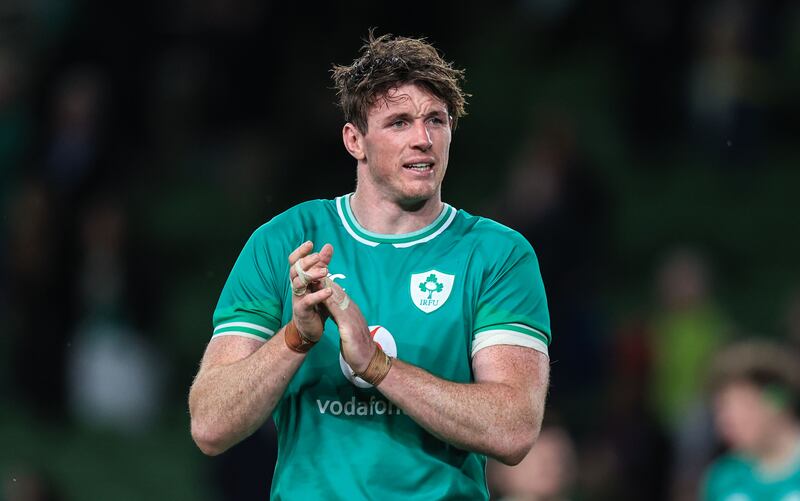 Ireland's Ryan Baird. Photograph: Evan Treacy/Inpho