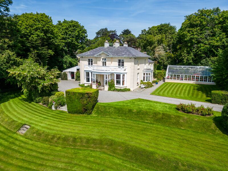 The two-storey five-bed built in 1810, has views from upstairs bedrooms across to Bray Head and the Sugar Loaf