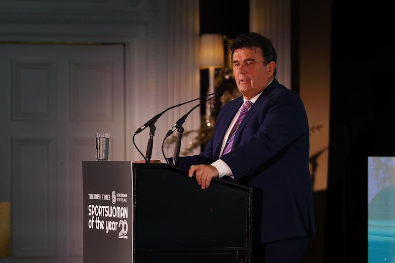 Des Cahill at the Sportswoman of the Year awards. Photograph: Nick Bradshaw