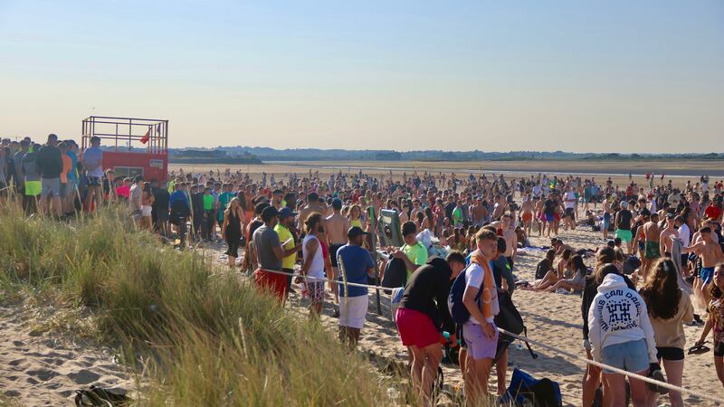 Large crowds flocked to beaches across the country over the weekend. 