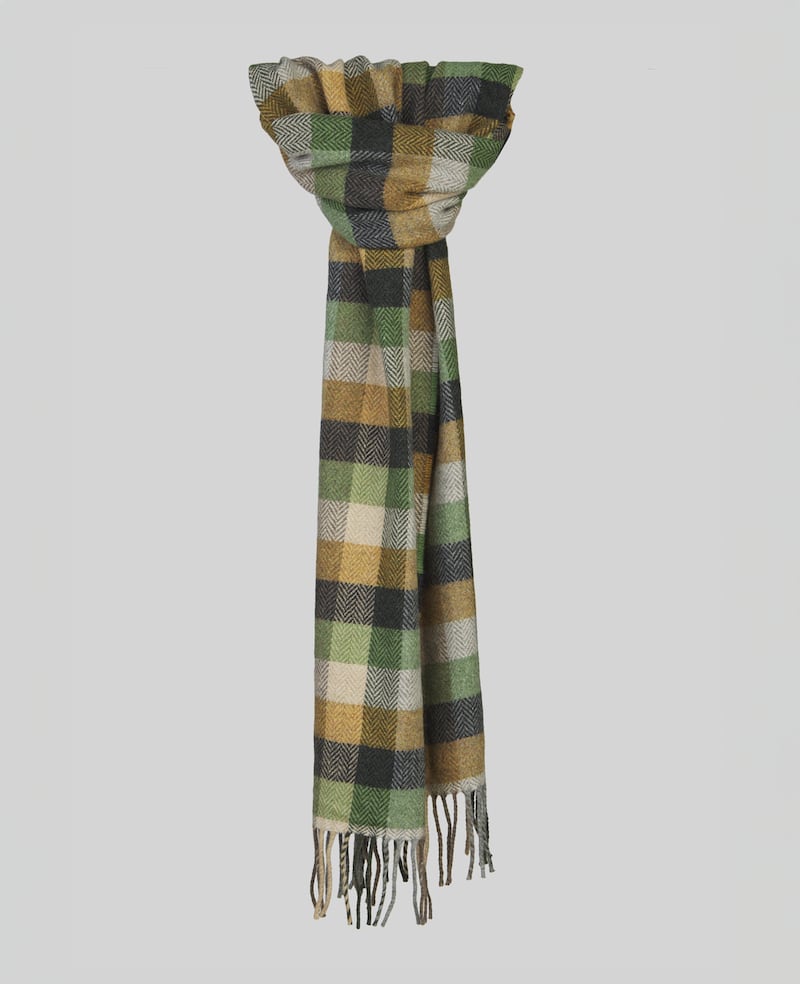 Donegal patchwork scarf, magee1866.com