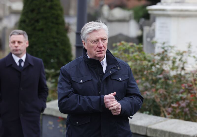 Broadcaster Pat Kenny at the memorial service for  Eddie O’Connor. Photograph: Alan Betson

