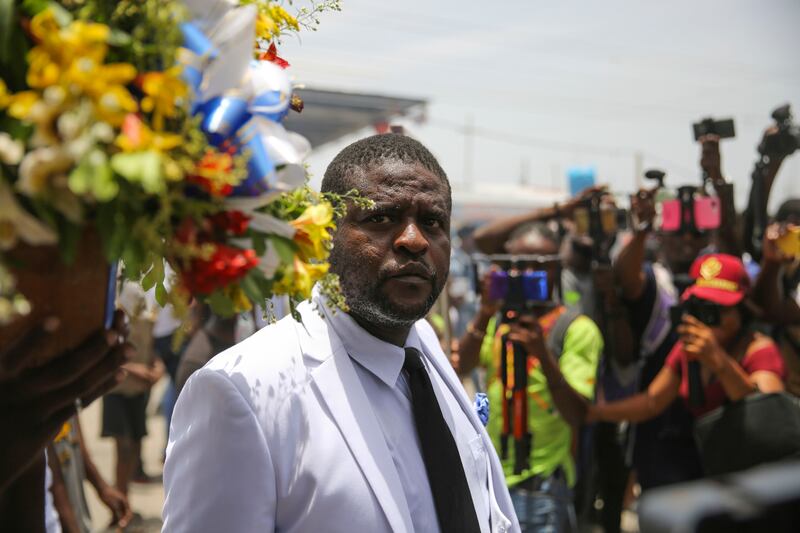 Jimmy Chérizier, alias Barbecue, a former police officer who heads a gang coalition known as G9. Photograph: AP F