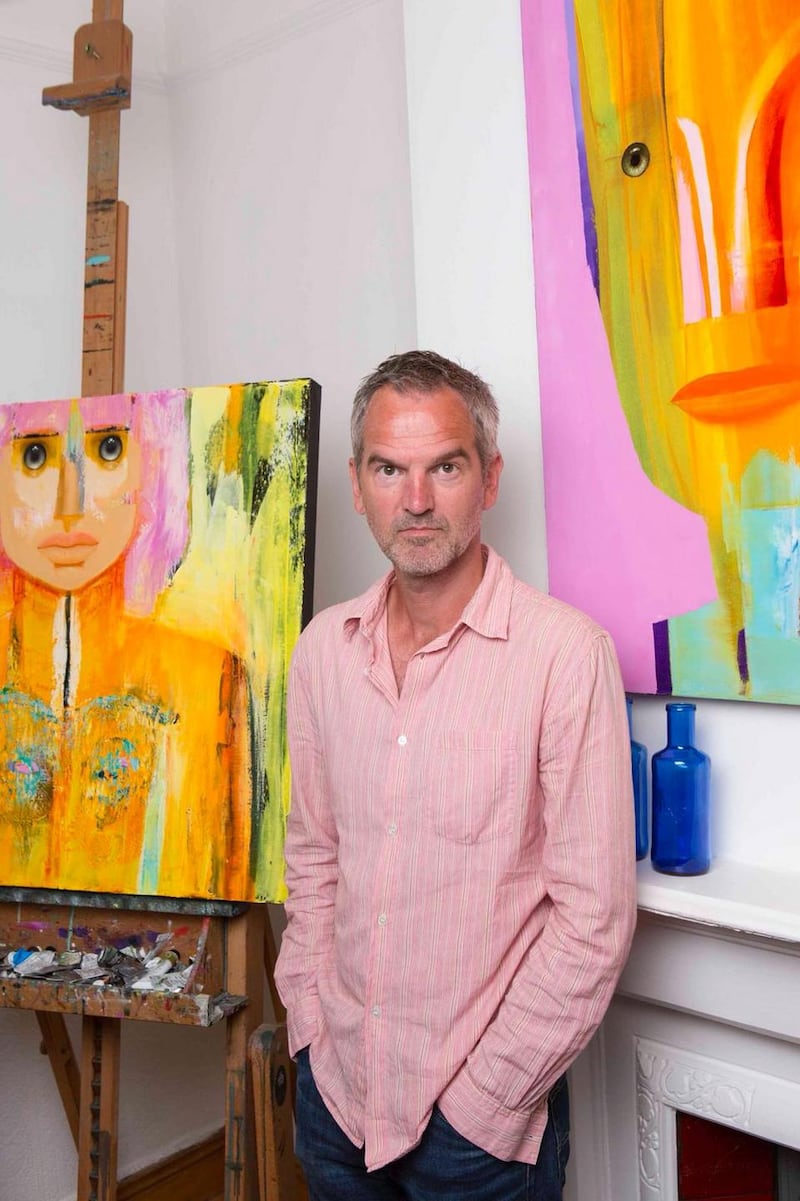 Dublin artist Tim Mudie who left a near 30-year advertising career behind to focus on painting full-time through volunteering