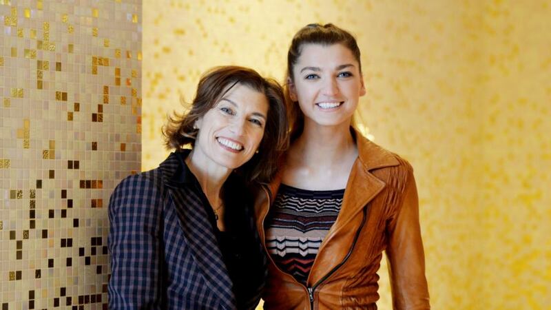 Former Rose of Tralee Brenda Hyland Beirne with her daughter Alannah Beirne, contestant on Britain’s Next Top Model. Photograph: Alan Betson