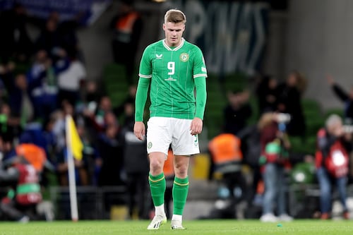 Evan Ferguson a doubt for Ireland’s final qualifier against the Netherlands