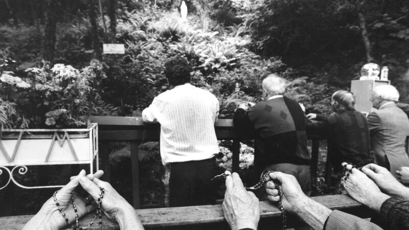 Pilgrims praying in the Melleray grotto in Mount Melleray, Co Waterford. File photograph: Alan Betson/The Irish Times