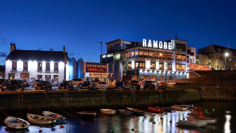 The Ramore is a collection of pubs and restaurants under one huge roof, all serving tasty grub, but with sea views.