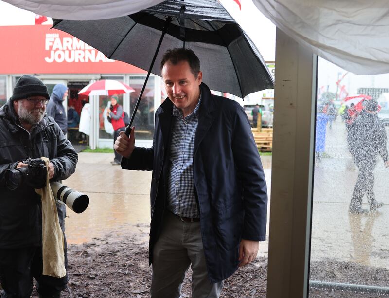 Minister for Agriculture, Food and the Marine Charlie McConalogue at the event. Photograph: Dara Mac Dónaill/The Irish Times