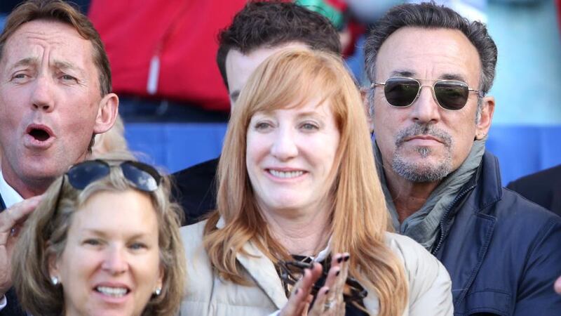 Bruce Springsteen was at the RDS today to watch his daughter Jessica. Phogoraph: Cathal Noonan/Inpho