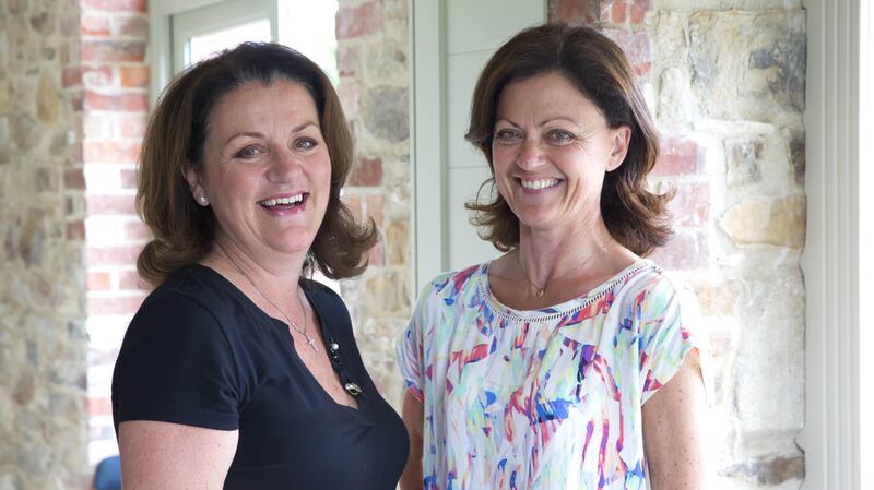 Sisters Margaret (left) and Laura Bowe of Marlfield House, Gorey, Co Wexford. Photograph: Patrick Browne