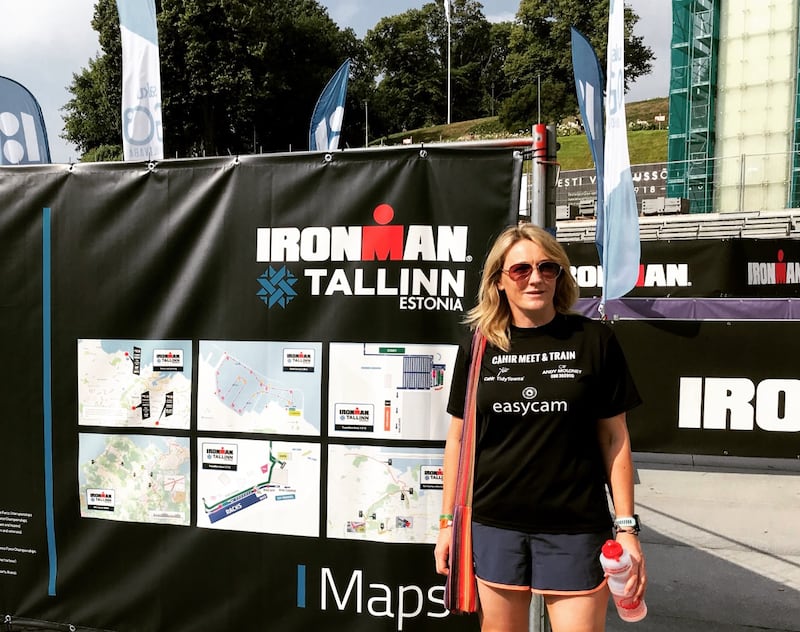 Fiona Alston at an Ironman event in Tallinn, Estonia