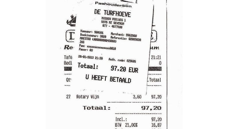 The €97.20 bar tab