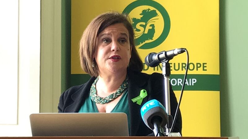 Sinn Fein leader Mary Lou McDonald: condemned ‘co-living’ proposals. Photograph: Michelle Devane/PA Wire