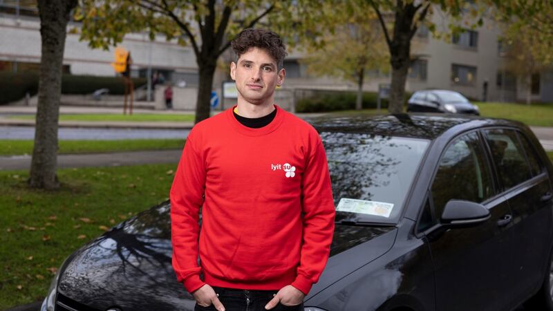 Tadgh Cadden commutes 270km from his home in Collooney, Co Sligo each day to  LYIT in Letterkenny, Co. Donegal. Photo by Joe Dunne