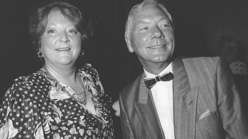 Kathleen Watkins and Gay Byrne in 1983.  Photograph: Irish Times