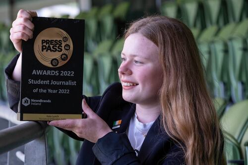 Dublin student wins 2022 Press Pass journalist of the year award