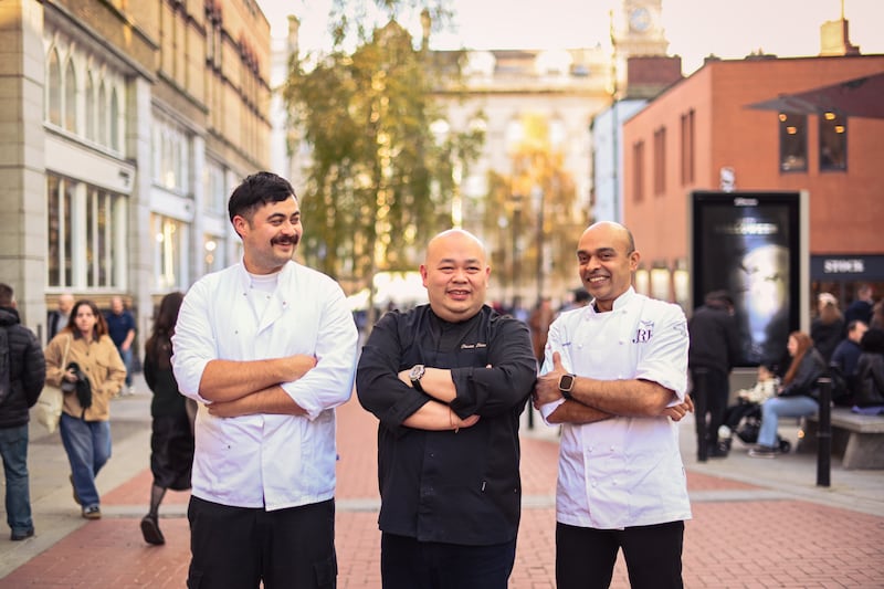 Chefs Richie Castillo, Daren Liew and Alfred Prasad designed the Filipino, Chinese and Indian menus for Kaldero restaurant on South King Street.