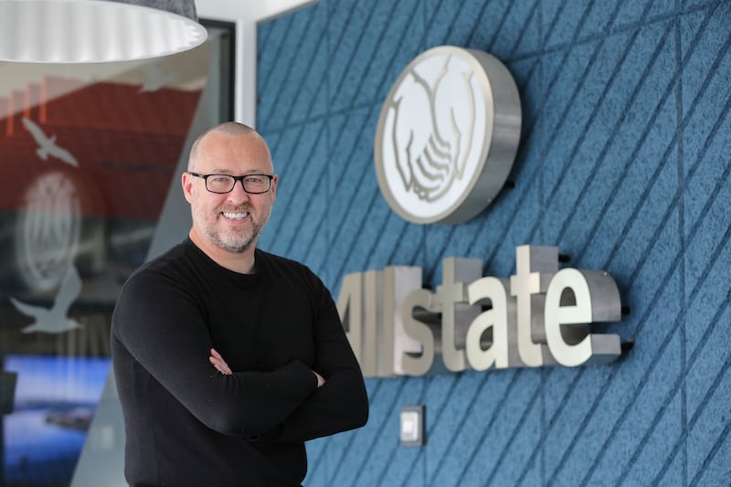 Aidan O'Kane, Derry-based Allstate executive, who has been closely involved in the campaign seeking changes to cross-Border work tax and pension rules. Photograph: Lorcan Doherty