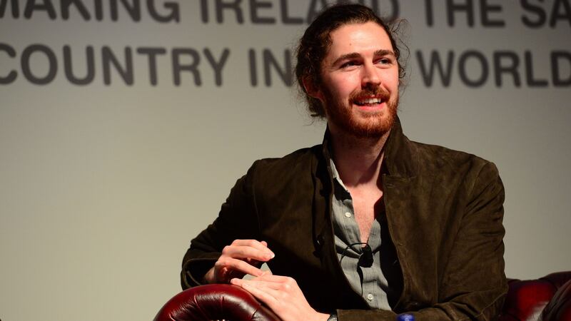 Back to church: Hozier. Photograph: Dara Mac Dónaill