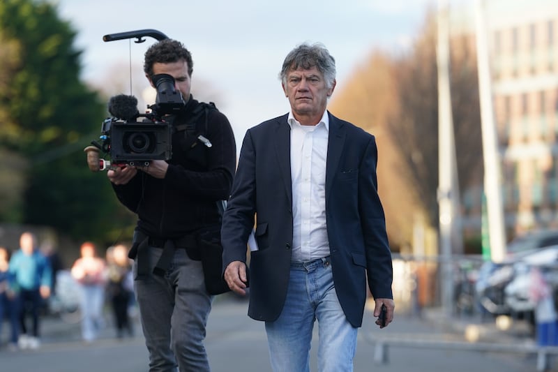 Gerry 'The Monk' Hutch outside RDS Simmonscourt, Dublin, during the recent election count. Photograph: Brian Lawless/PA Wire