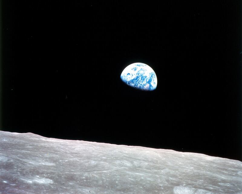 Earthrise photo. Photograph: William A Anders/Nasa/The New York Times
                      