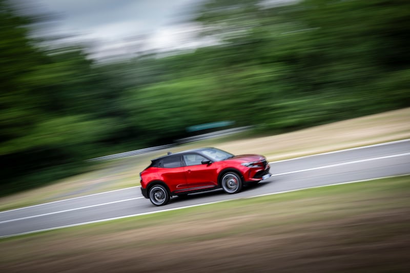 Alfa Romeo Junior test drive at the Balocco proving ground in Italy