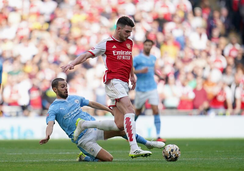 Declan Rice has been an expensive but potentially game-changing addition to Arsenal's midfield. File photograph: Nick Potts/PA 