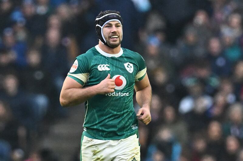 Ireland's number eight Caelan Doris. Photograph: Andy Buchanan/Getty