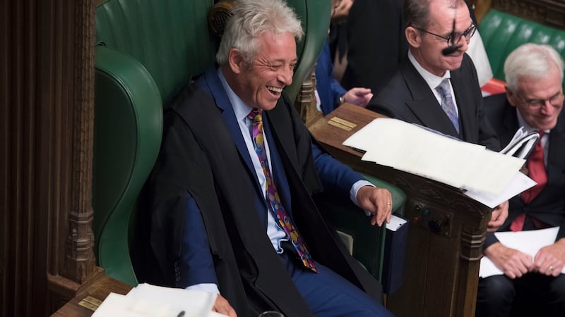 Speaker of the House of Commons John Bercow: “We would not want anyone to be whipped senseless, would we?”  Photograph: UK Parliament/Jessica Taylor/PA