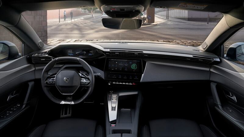 Inside the cabin features the latest iteration of Peugeot’s i-Cockpit system